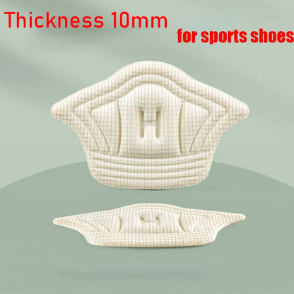 2pcs Shoe Heel Insoles Foot Heel Pad Sports Shoes Adjustable Antiwear Feet Inserts Insoles Heel Protector Sticker Insole Brioche B- Beige 1 As picture