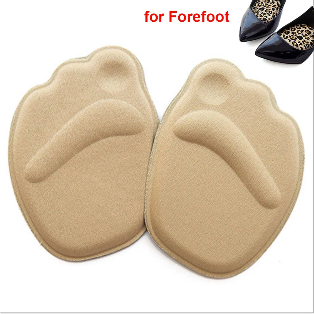 2pcs Shoe Heel Insoles Foot Heel Pad Sports Shoes Adjustable Antiwear Feet Inserts Insoles Heel Protector Sticker Insole Brioche D -Beige As picture