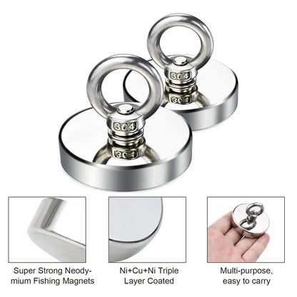 Super Magnet Strong Super Powerful Neodymium Magnets N52 Iman Ima Magnetic Fishing Magneat Magnetti Neomidium Imans Search Hook