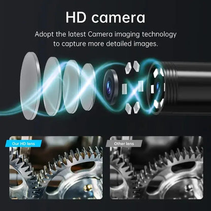 Industrial Endoscope Camera 4.3inch IPS Screen IP67 Waterproof HD1080P 8mm Lens Pipe Sewer Inspection Camera Borescope For Car