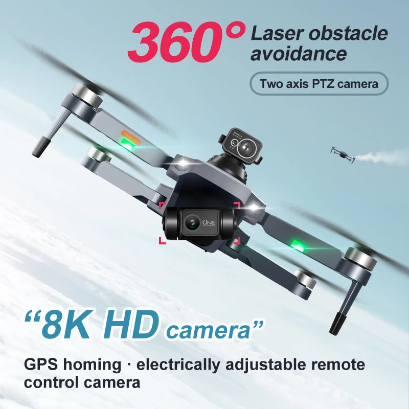 RG101 Pro GPS Drone 4K With 2-axis Gimbal HD Dual Camera 5G WIFI 360° Obstacle Avoidance Brushless Foldable Quadcopter Dron