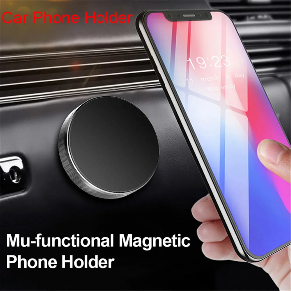 Magnetic Car Phone Holder Stand In Car for IPhone 14 13 12 11 XR Pro Huawei Magnet Mount Cell Mobile Wall Nightstand Support GPS