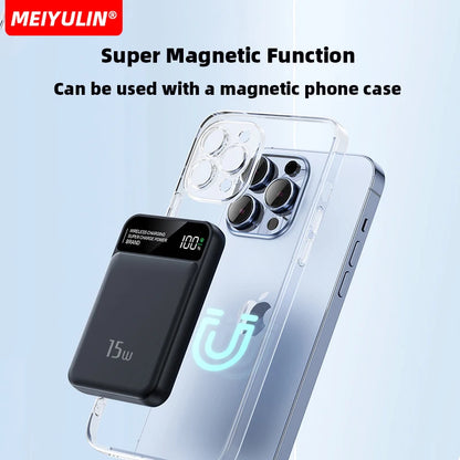 New Magsafe Magnetic Power Bank 10000mAh 15W Wireless Fast Charge PD20W Fast Charge Wholesale Gift