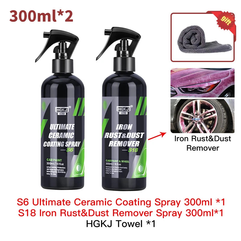 9H Ceramic Car Coating Hydrochromo Paint Care Nano Top Quick Coat Polymer Detail Protection Liquid Wax Car Care HGKJ S6