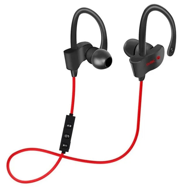 Wireless Bluetooth Earphones Wireless Headset Music Sport Headset Gaming Handsfree wireless headphones for All Smart Phones Red CHINA