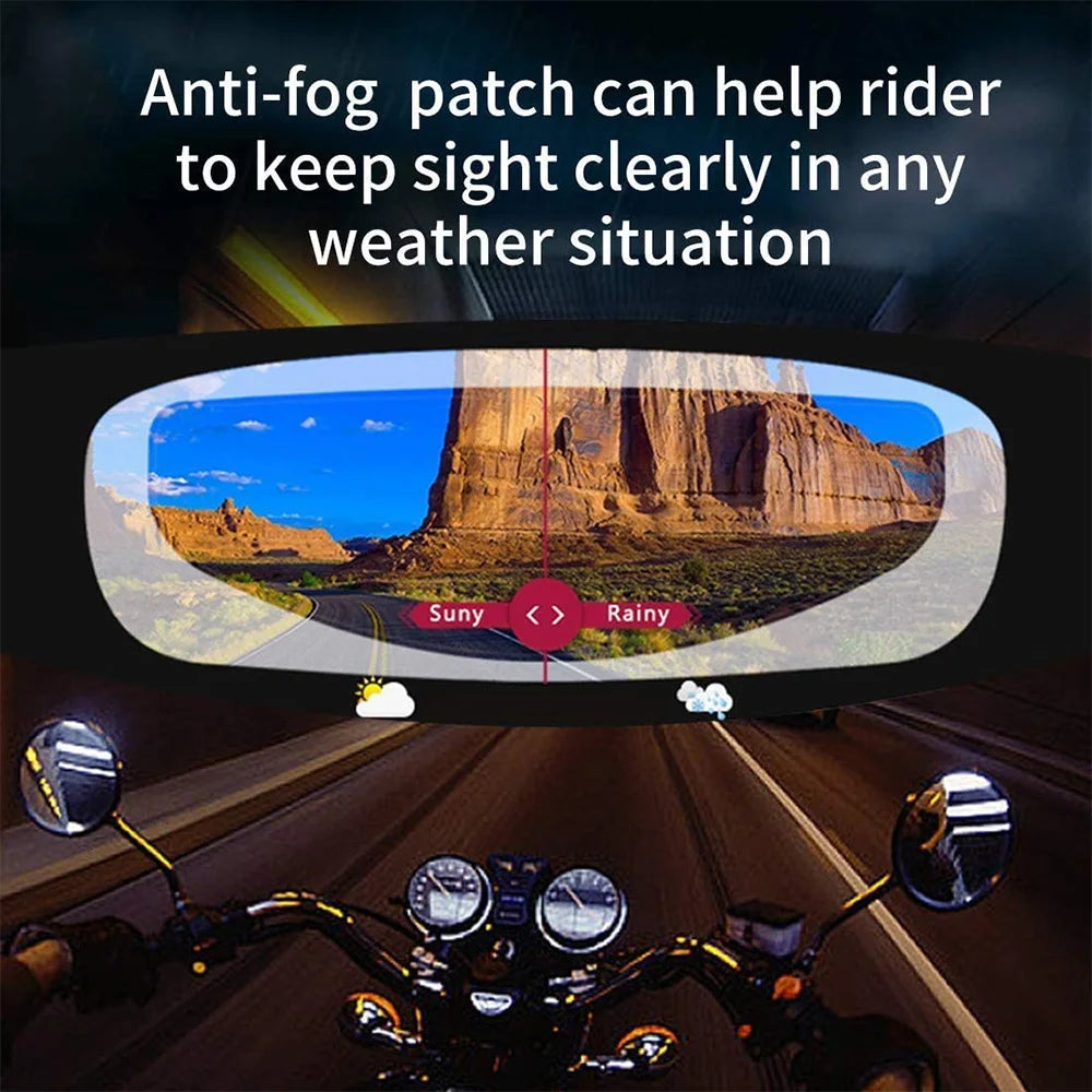 Universal Motorcycle Helmet Anti-fog Film and Rainproof Film Durable Nano Coating Sticker Film Helmet Accessories