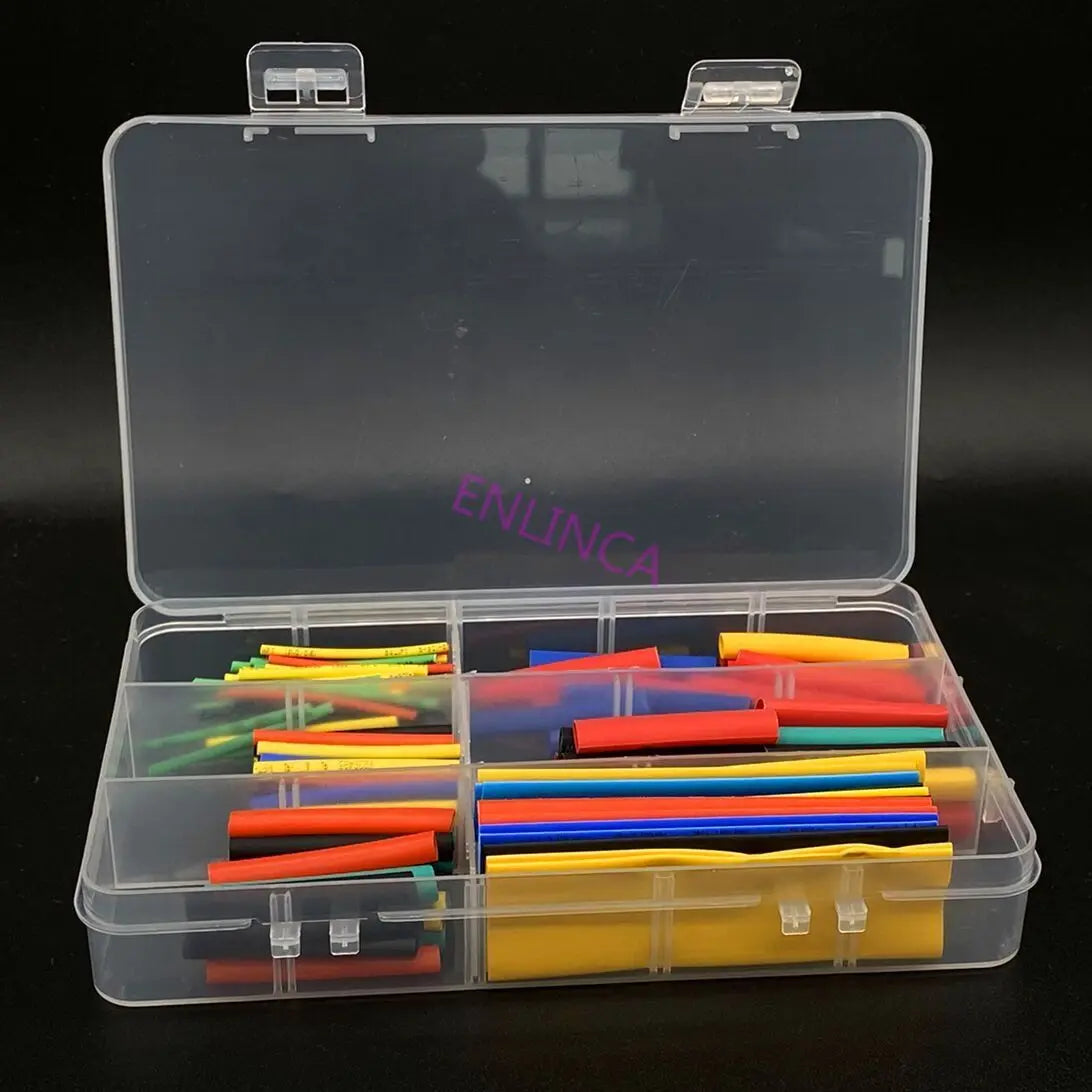 127-750pcs Heat-shrink Tubing Thermoresistant Tube Heat Shrink Wrapping Kit Electrical Connection Wire Cable Insulation Sleeving 164 with Box