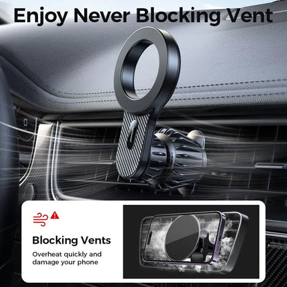 Joyroom Universal Magnetic Car Phone Holder Strong Car Air Vent Phone Mount Compatible with iPhone 12 13 14 Samsung