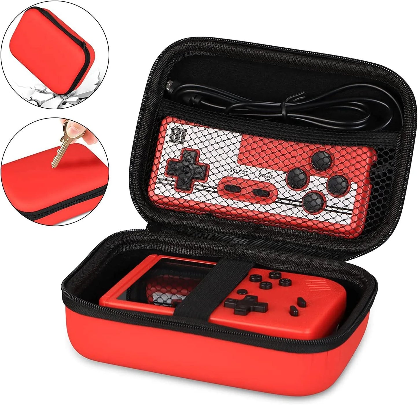 Retro Handheld Game Player With Bag Protection Video Game Console TV AV Out Mini Portable 8 Bit Game Console for Kids Gift