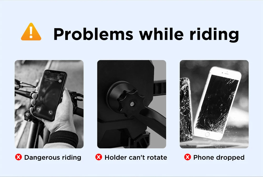 Joyroom Motorcycle Phone Holder Mount Quick Install 1s Automatically Lock & Release,Widely for Phone 4.7"-7'' Bike Phone Holder