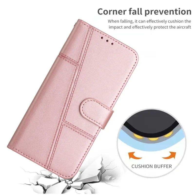 Wallet Flip Cowhide Pattern Anti Drop Leather Cover For Xiaomi Redmi 12 12C 10 10A 9T Note 12 12S 12 Pro Plus 11S 10 Pro 9 Pro