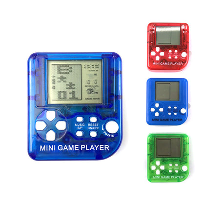 Pocket Mini Classic Game Machine Keychain Children's Handheld Retro Nostalgic Game Console With Keyring Video Game 26 Games Gift