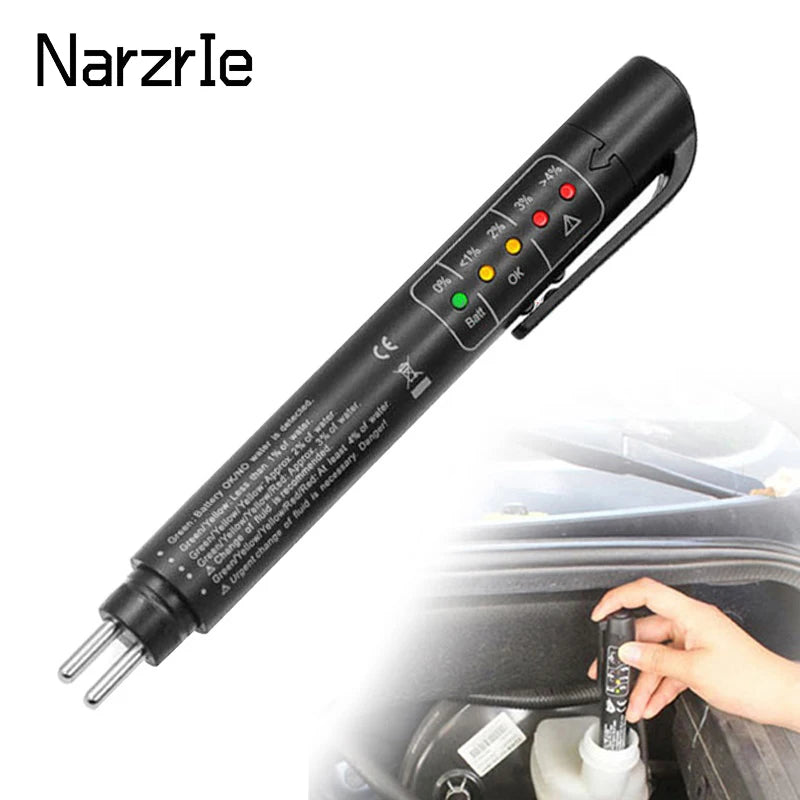 Accurate Oil Quality Check Pen Universal Brake Fluid Tester Car Brake Liquid Digital Tester Vehicle Auto Automotive Testing Tool black