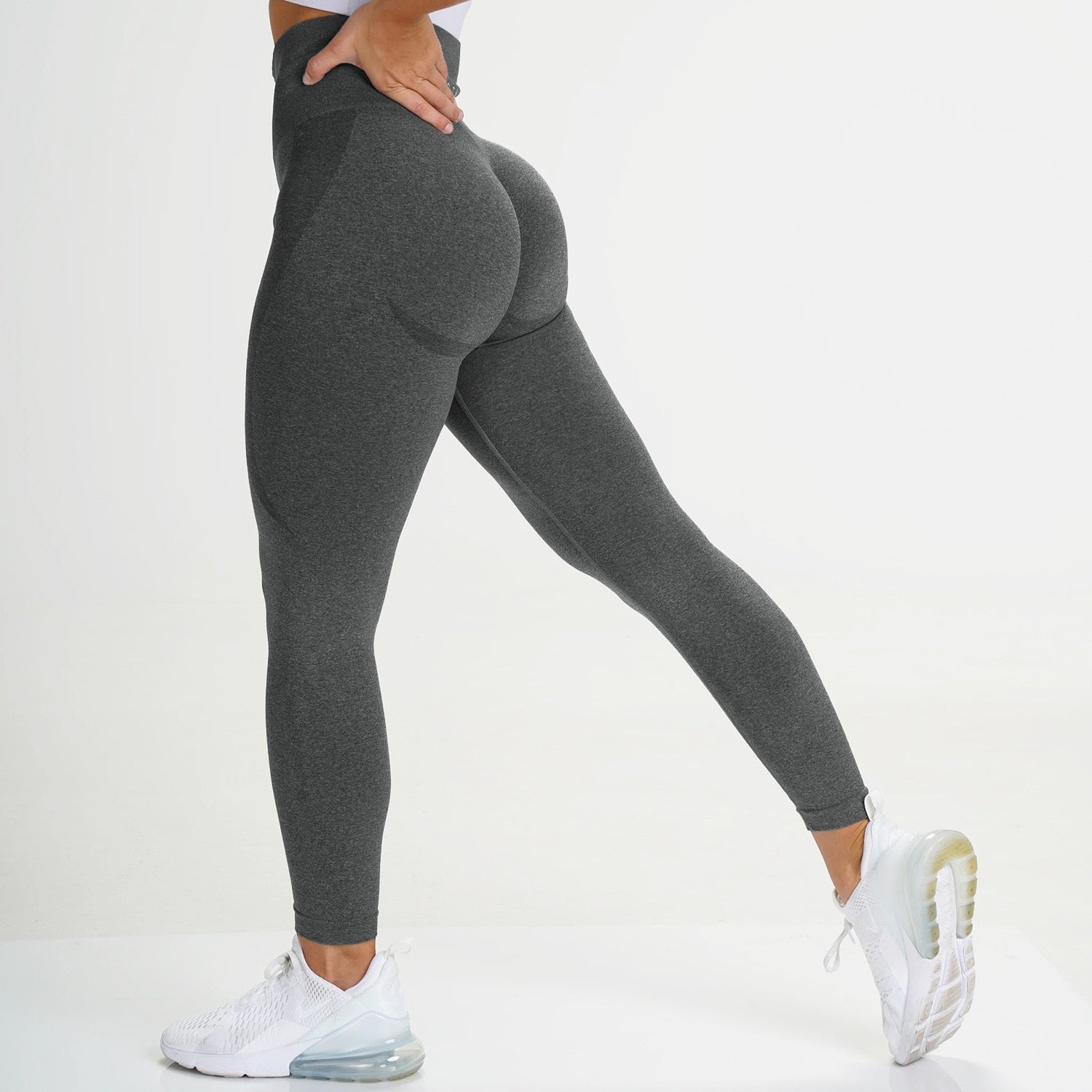 Seamless Leggings Women Sport Slim ShortsTights Fitness High Waist Women Clothing Gym Workout Pants Female Pants Dgray