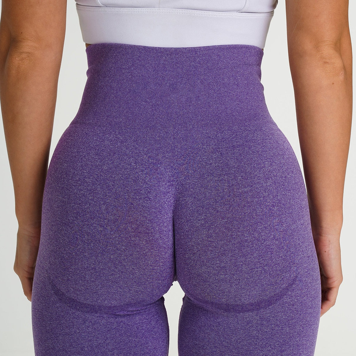 Seamless Leggings Women Sport Slim ShortsTights Fitness High Waist Women Clothing Gym Workout Pants Female Pants Purple Shorts