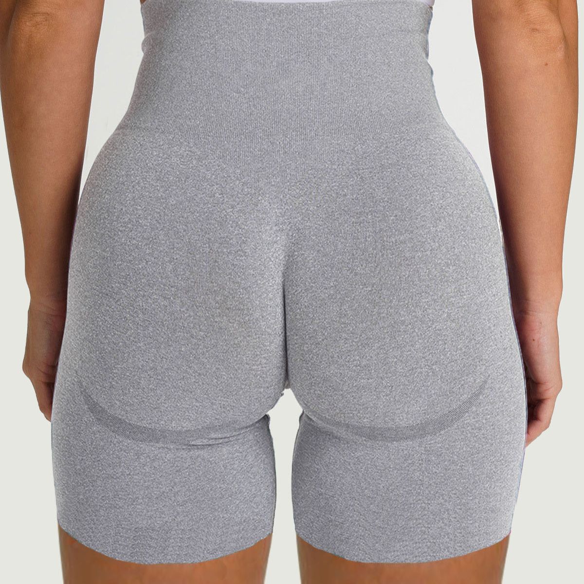 Seamless Leggings Women Sport Slim ShortsTights Fitness High Waist Women Clothing Gym Workout Pants Female Pants Lgray Shorts