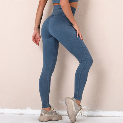 Seamless Yoga Pants High Waist Hole Gym Leggings Sport Women Fitness Squat Proof Running Dry Fit Elastic Workout Tights