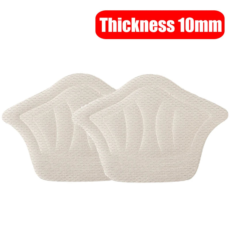 Insoles Patch Heel Pads for Sport Shoes Adjustable Size Antiwear Feet Pad Cushion Insert Insole Heel Protector Back Sticker C (Beige-10mm)