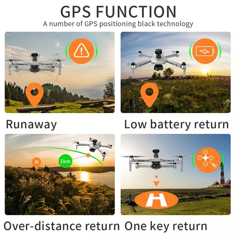 New KF102 MAX Drone 4K Brushless With Professional HD Camera 2-Axis GPS Fpv RC Quadcopter Helicopters Drones Toys For Boys