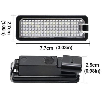 For VW GTi Golf 4 5 6 7 MK4 MK5 MK6 MK7 Passat B7 CC EOS Scirocco Beetle 2PCS LED Number License Plate Lights With Canbus