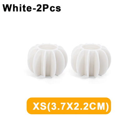 Magic Laundry Balls Reusable Silicone Anti-tangle Laundry Ball Clothes Hair Remover Catcher Tool Washing Machine Cleaning Filter White-XS(2Pcs)
