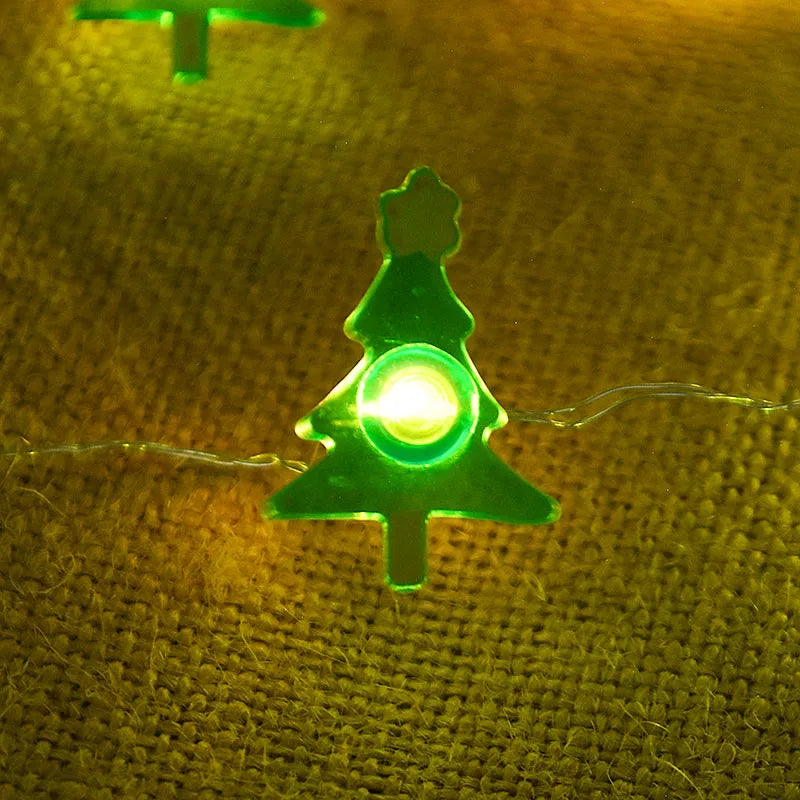 2M Snowman Santa Claus Snowflake LED String Light Garland Xmas Tree Christmas Decoration For Home Navidad Natal New Year Gift