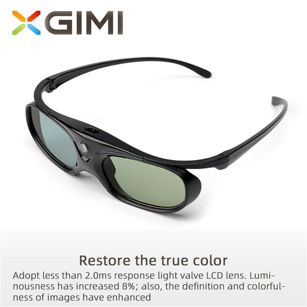 Original XGIMI Shutter 3D Glasses DLP-Link Liquid Crystal Rechargeable Virtual Reality LCD Glass for XGIMI H2 Horizon Halo AURA