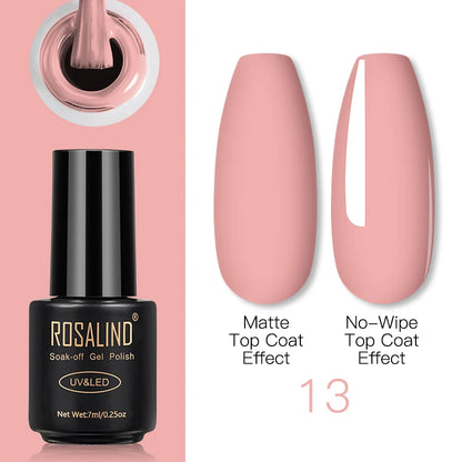 ROSALIND Gel Nail Polish Lamp All For Nails Art Manicure With Matt Base Top Coat Semi Permanant Gellak Nail Gel Polish Varnishes 13