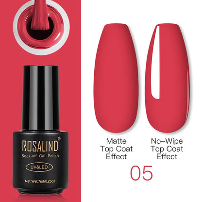 ROSALIND Gel Nail Polish Lamp All For Nails Art Manicure With Matt Base Top Coat Semi Permanant Gellak Nail Gel Polish Varnishes 05