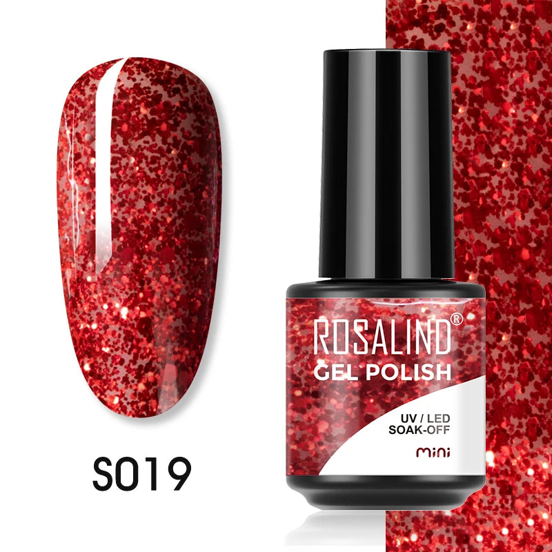 ROSALIND Gel Nail Polish Lamp All For Nails Art Manicure With Matt Base Top Coat Semi Permanant Gellak Nail Gel Polish Varnishes S019