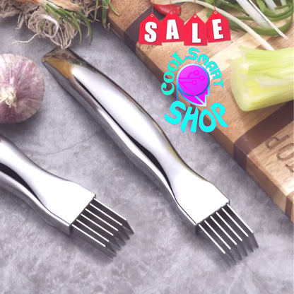 Sharp Stainless Steel Kitchen Onion Cutter Graters Multi Onion Garlic Chopper Knife Vegetable Tools Kitchen Gadgets Accessories