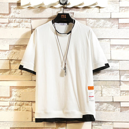 Short Sleeve T Shirt Men Summer Loose Tshirt Top Tees Fashion Clothes Plus OVERSize O NECK