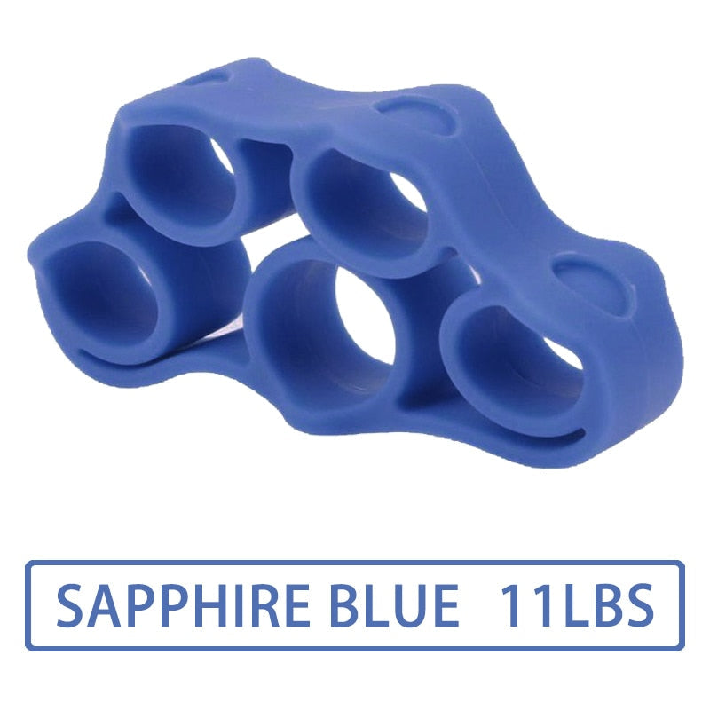 Silicone Grip Device Finger Exercise Stretcher Arthritis Hand Grip Trainer Strengthen Rehabilitation Training To Relieve Pain Sapphire blue11LB