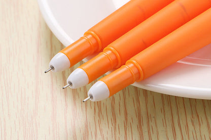 Simulation Carrot Gel Pen Creative 0.38mm Ink Cute Kawaii Student Promotional Pens Gift School Office Signature Writing Supplies