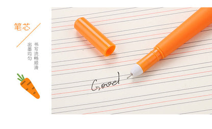 Simulation Carrot Gel Pen Creative 0.38mm Ink Cute Kawaii Student Promotional Pens Gift School Office Signature Writing Supplies