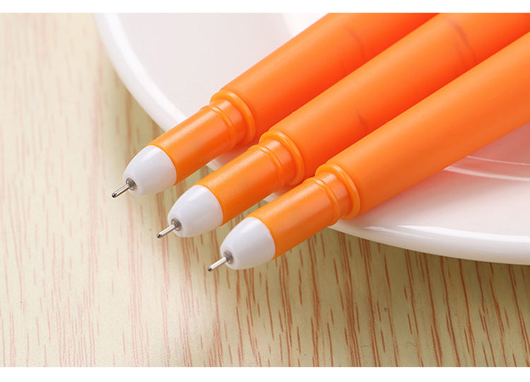 Simulation Carrot Gel Pen Creative 0.38mm Ink Cute Kawaii Student Promotional Pens Gift School Office Signature Writing Supplies