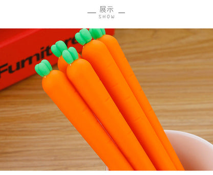 Simulation Carrot Gel Pen Creative 0.38mm Ink Cute Kawaii Student Promotional Pens Gift School Office Signature Writing Supplies