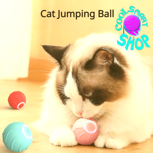 Smart Cat Toys Rolling Ball Pet Cat Owner Interactive Toys Automatic Bouncing Ball USB Self Hi Teasing Kittens Jumping Ball