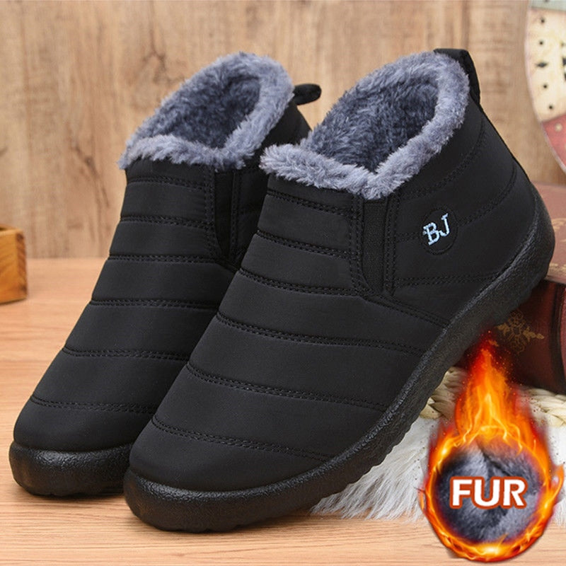 Sneakers Winter Women Waterproof Shoes Comfortable Platform Shoes Walking Platform Sneakers Ankle Black Mujer Shoes Woman