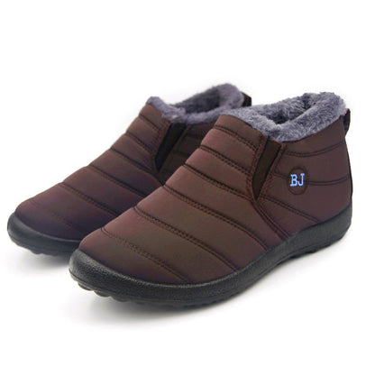 Sneakers Winter Women Waterproof Shoes Comfortable Platform Shoes Walking Platform Sneakers Ankle Black Mujer Shoes Woman brown 1