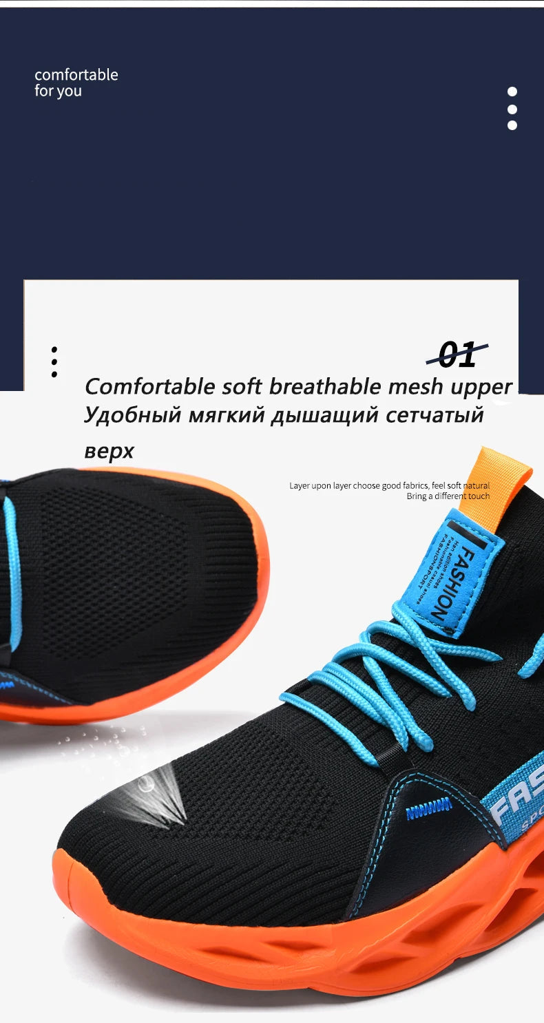 Sneakers Women Breathable Running Shoes Men Size 36-46 Comfortable Black Casual Couples Sneakers Shoes Outdoor Zapatos De Mujer