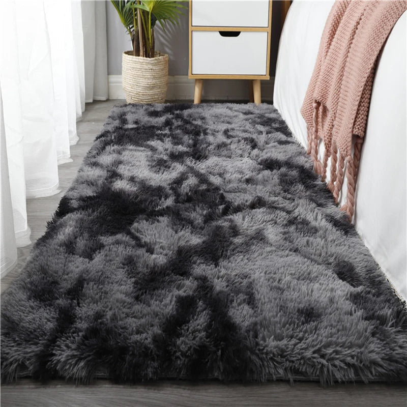 Soft Carpet for Living Room Plush Rug Fluffy Thick Carpets Bedroom Area Long Rugs Anti-slip Floor Mat Gray Kids Room Velvet Mats 4