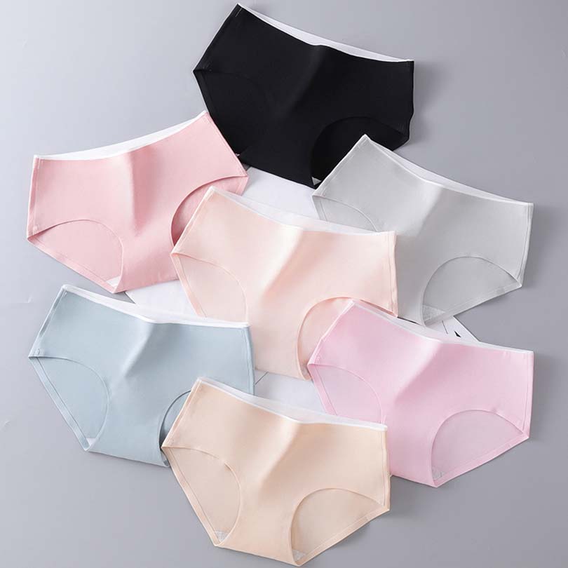 Solid Panties New Leakproof Antibacterial Cotton Briefs SexyPink Cute Girls Underwear for Women Large size shorts