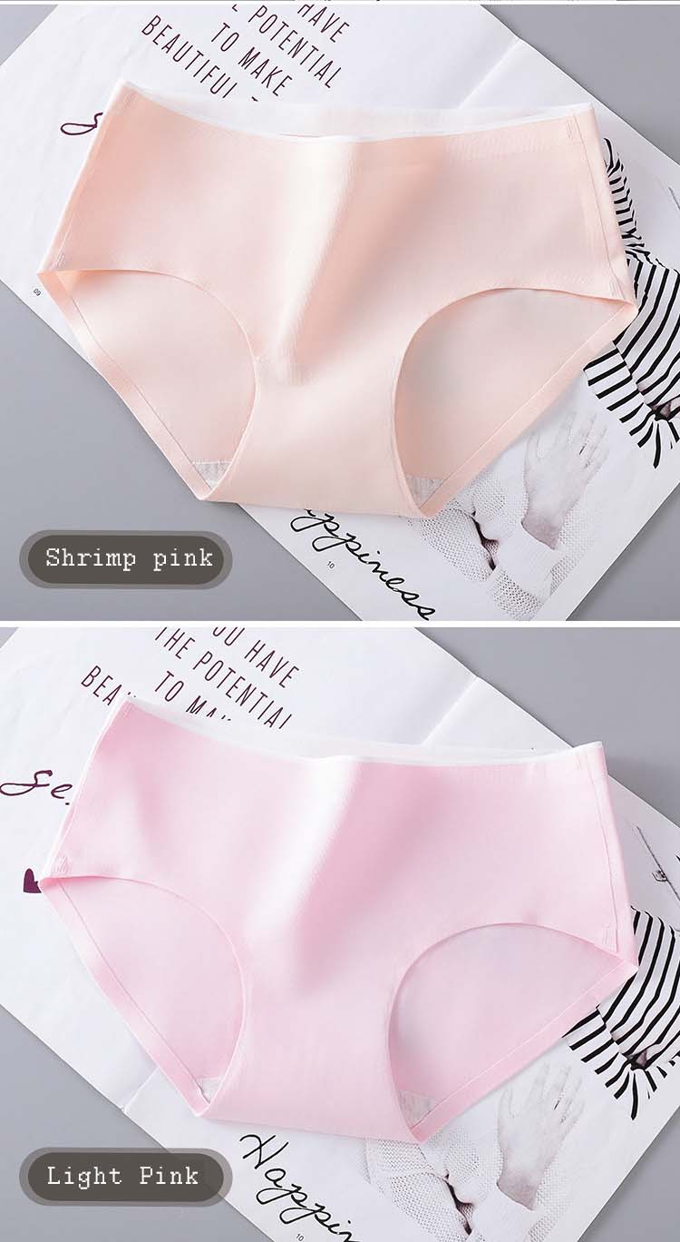 Solid Panties New Leakproof Antibacterial Cotton Briefs SexyPink Cute Girls Underwear for Women Large size shorts