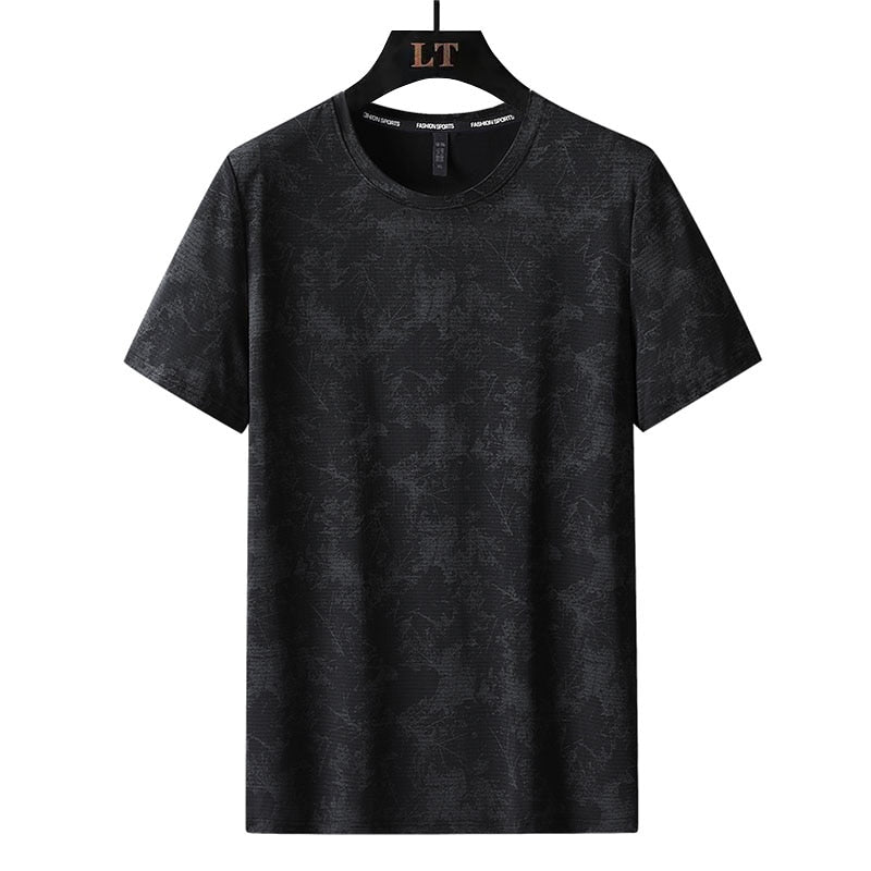 Sport Men'S GYM Quick Dry Mesh T-shirts Fashion For Summer Short Sleeves Black White Tshirt Top Tees Oversized 23331 6