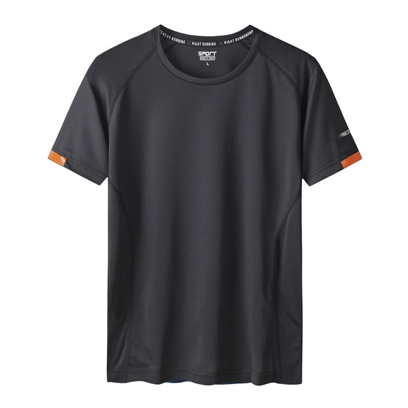 Sport Men'S GYM Quick Dry T-shirts Fashion For Mesh Summer Short Sleeves BLACK WHITE Tshirt TOP Tees Oversized T02 6