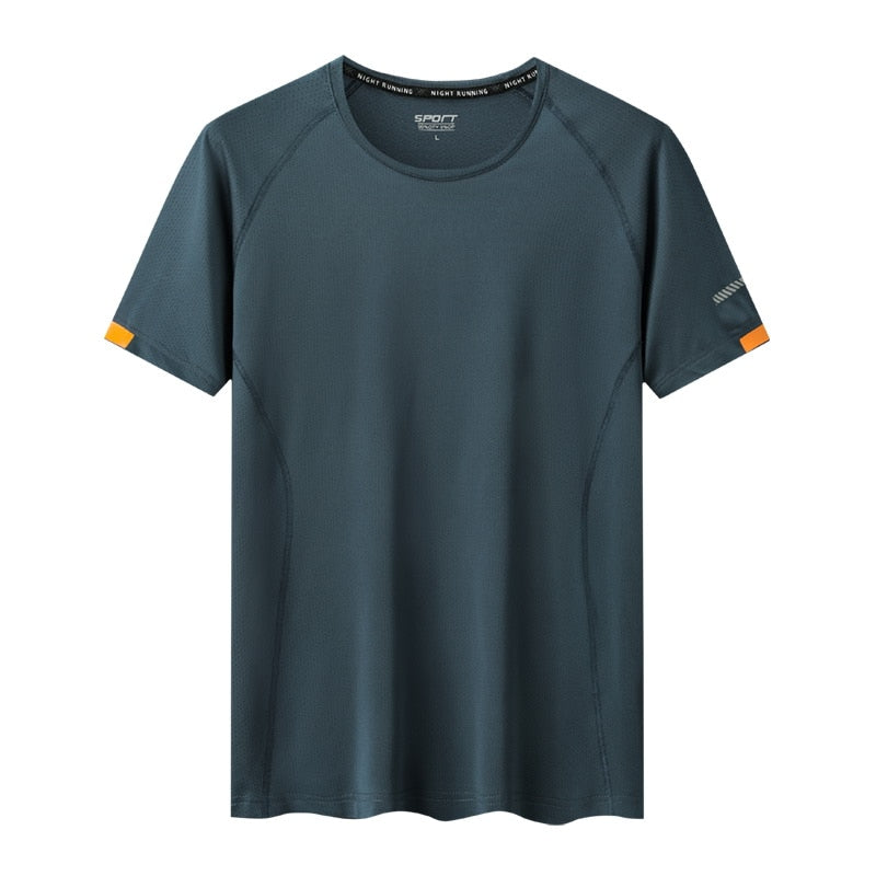 Sport Men'S GYM Quick Dry T-shirts Fashion For Mesh Summer Short Sleeves BLACK WHITE Tshirt TOP Tees Oversized T02 5