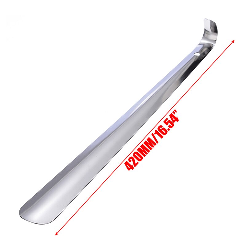 Stainless Steel Shoe Horn Reach Metal Flexible Handle Shoehorn Remover Pregnant Women or the Aged Lifter Aid Slip Shoe Pull Tool