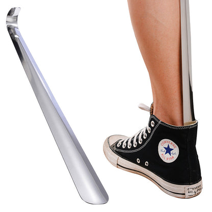 Stainless Steel Shoe Horn Reach Metal Flexible Handle Shoehorn Remover Pregnant Women or the Aged Lifter Aid Slip Shoe Pull Tool