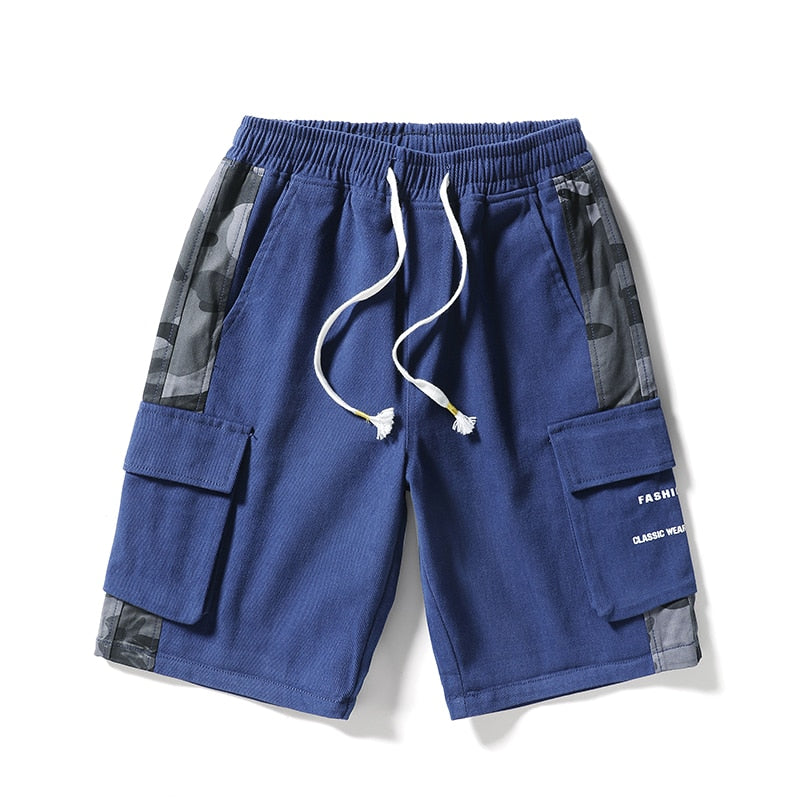 Summer Cargo Shorts Jeans Men New Hot Fashion Casual Denim Shorts Mens High Quality Brand Denim Shorts Blue
